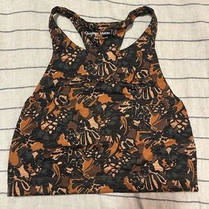 Outdoor Voices Women's Top in Black and Orange